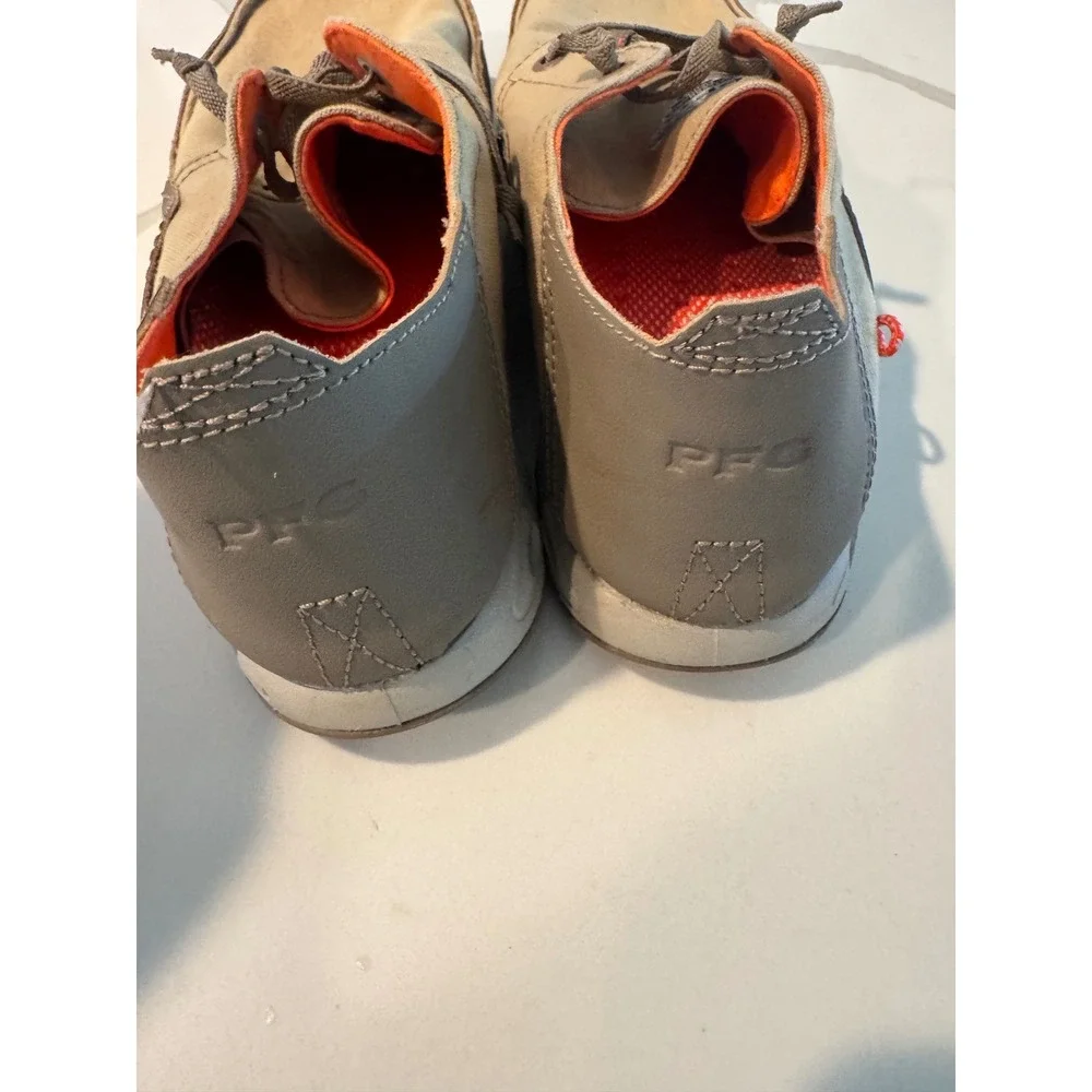 Columbia PFG Bahama Vent Tan Orange Boat Shoes Mens 10 B Fishing
